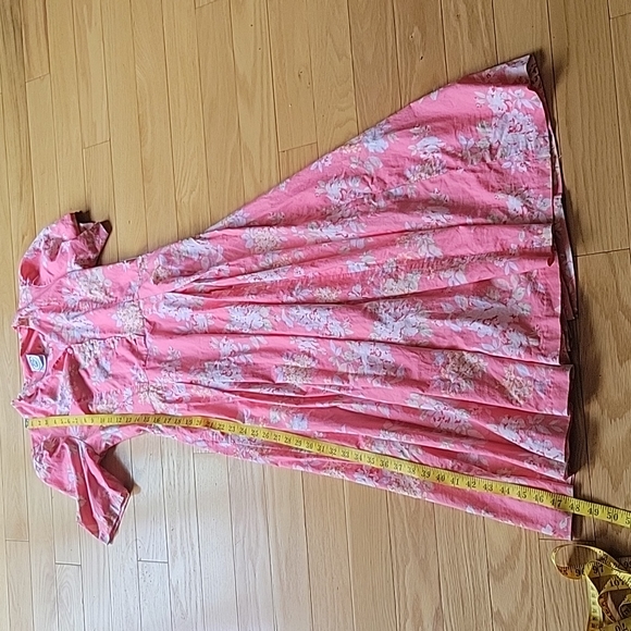 Vintage Laura Ashley Floral Print Cotton Dress - Picture 14 of 16